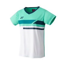 Yonex Sport-Tshirt Crew Neck Club Team 2023 weiss/mintgrün Damen